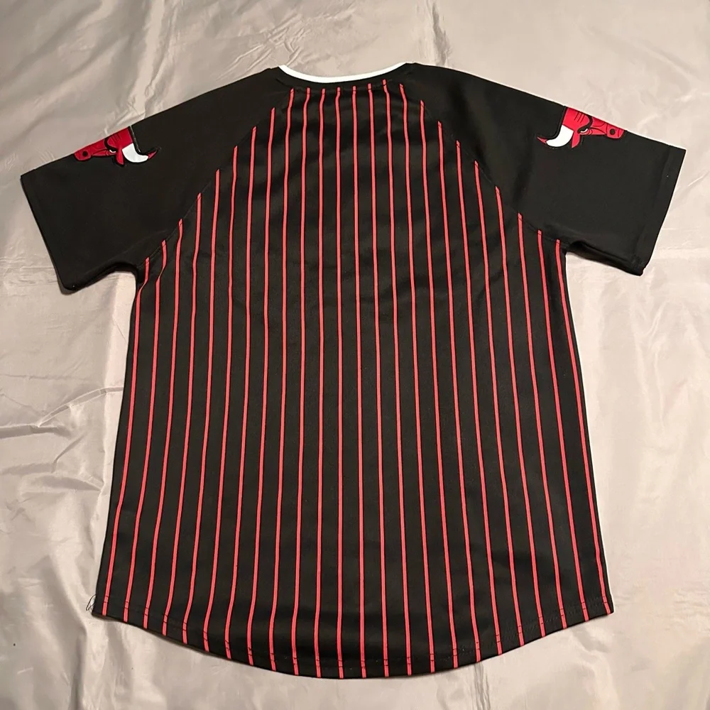Boys Bulls Pinstripe Basketball Jersey